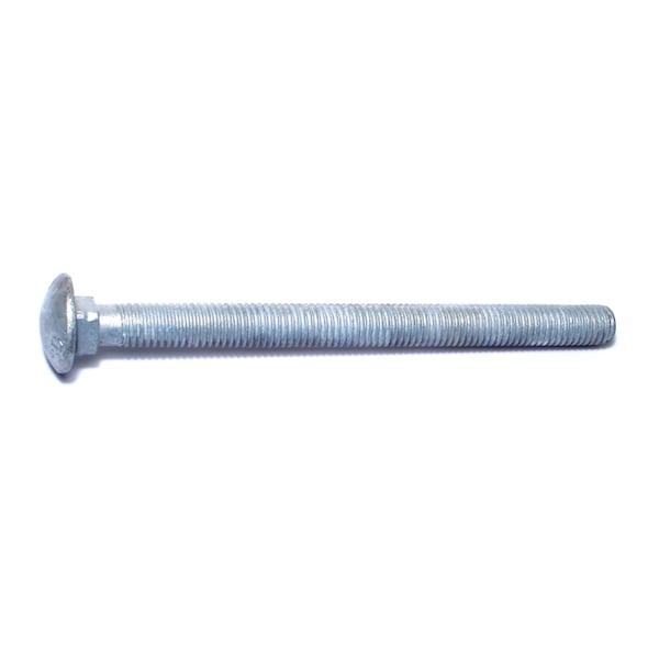 Midwest Fastener Carriage Bolt, Square Neck, 13 (Coarse), 6-1/2 in L, Steel, Hot Dipped Galvanized, 25 PK 05528 - main